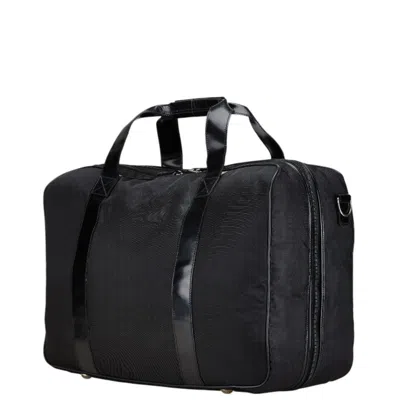 Pre-owned Gucci Black Nylon Leather Boston Bag Shoulder Bag ()