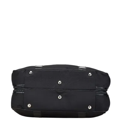 Pre-owned Gucci Black Nylon Leather Boston Bag Shoulder Bag ()
