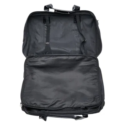 Pre-owned Gucci Black Nylon Leather Boston Bag Shoulder Bag ()