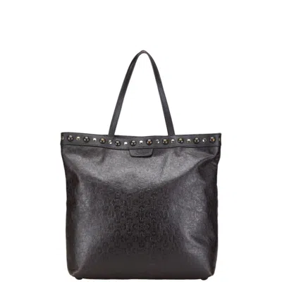 Pre-owned Gucci Brown Leather Shoulder Bag Tote Bag ()
