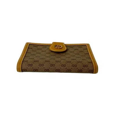 Pre-owned Gucci Brown Leather Wallet (bi-fold) ()