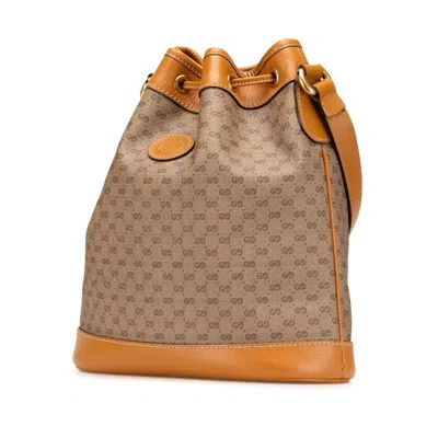 Pre-owned Gucci Brown Pvc Leather Shoulder Bag ()