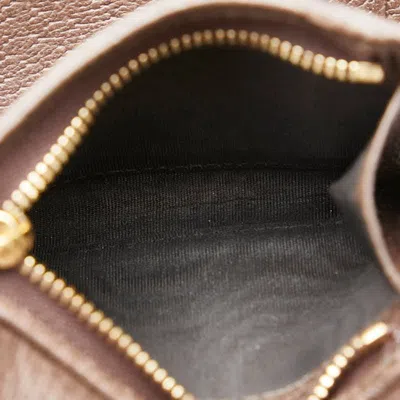 Pre-owned Gucci Brown Pvc Leather Wallet (tri-fold) ()