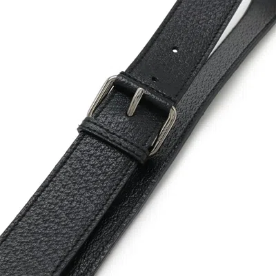 Pre-owned Gucci Gg Canvas Black Canvas Leather Shoulder Bag ()