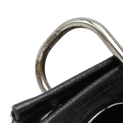 Pre-owned Gucci Gg Canvas Black Canvas Leather Shoulder Bag ()