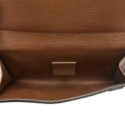 Pre-owned Gucci Gg Supreme Beige Brown Gg Supreme Wallet (bi-fold) ()