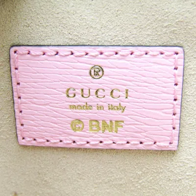 Pre-owned Gucci Heart Pink Leather Wallet  ()