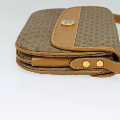 Pre-owned Gucci Micro Small Gg Canvas Brown Canvas Shoulder Bag ()