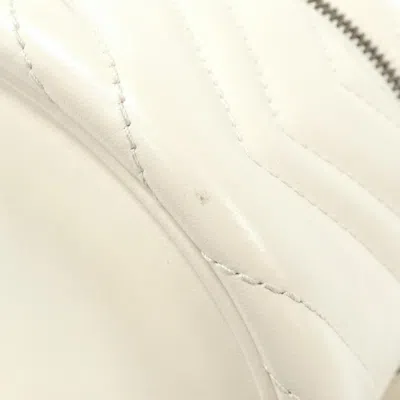 Pre-owned Gucci Off-white Leather Backpack ()