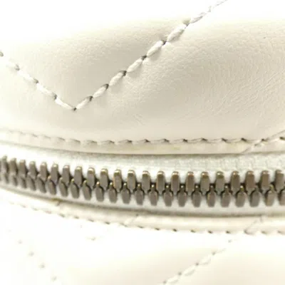 Pre-owned Gucci Off-white Leather Backpack ()