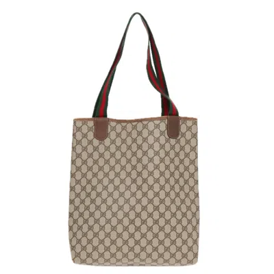 Pre-owned Gucci Ophidia Beige Canvas Tote Bag ()