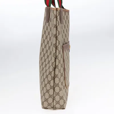 Pre-owned Gucci Ophidia Beige Canvas Tote Bag ()