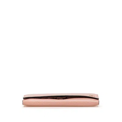 Pre-owned Gucci Pink Leather Coin Purse/coin Case ()