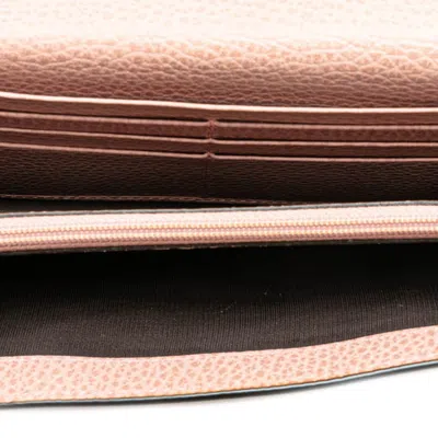 Pre-owned Gucci Pink Leather Coin Purse/coin Case ()