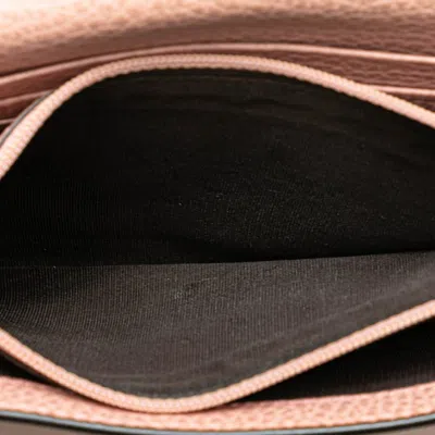 Pre-owned Gucci Pink Leather Coin Purse/coin Case ()