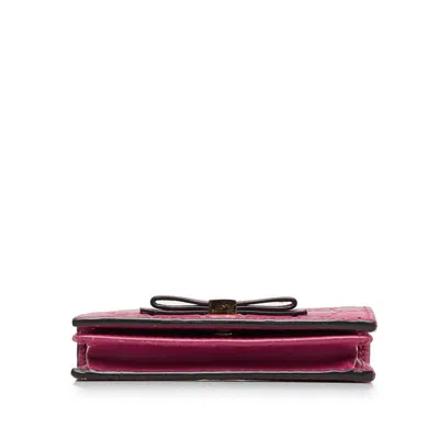 Pre-owned Gucci Pink Leather Wallet (bi-fold) ()