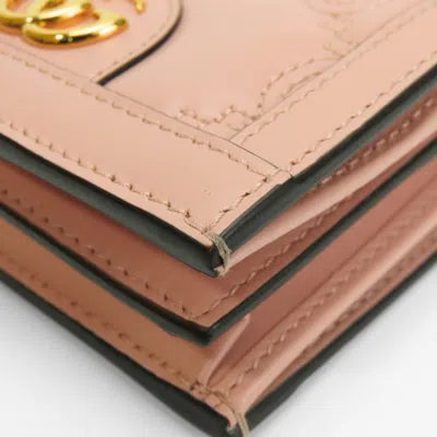 Pre-owned Gucci Pink Leather Wallet (bi-fold) ()