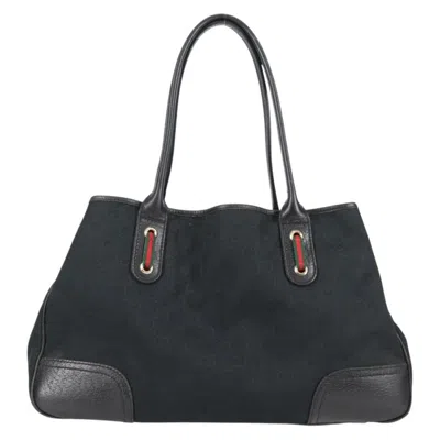 Pre-owned Gucci Princy Black Canvas Tote Bag ()