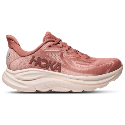 Hoka Clifton 10 Rubber-trimmed Jacquard-mesh Sneakers In Pink