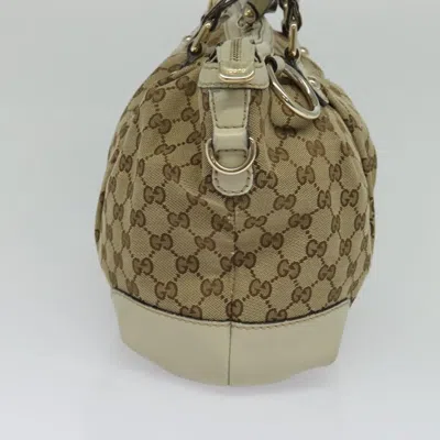 Pre-owned Gucci Sukey Beige Canvas Tote Bag ()