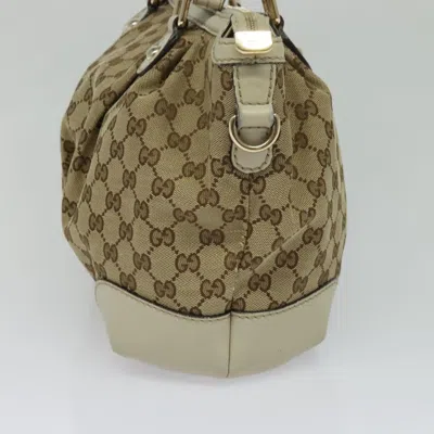 Pre-owned Gucci Sukey Beige Canvas Tote Bag ()