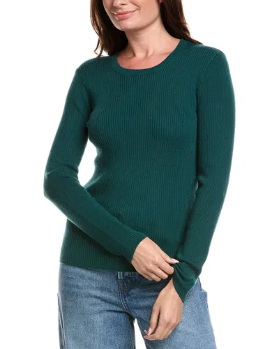Rag & Bone Annalise Rib Wool-blend Sweater In Green