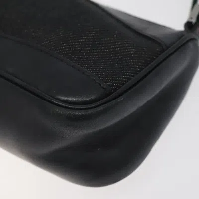 Pre-owned Gucci Web Black Canvas Clutch Bag ()