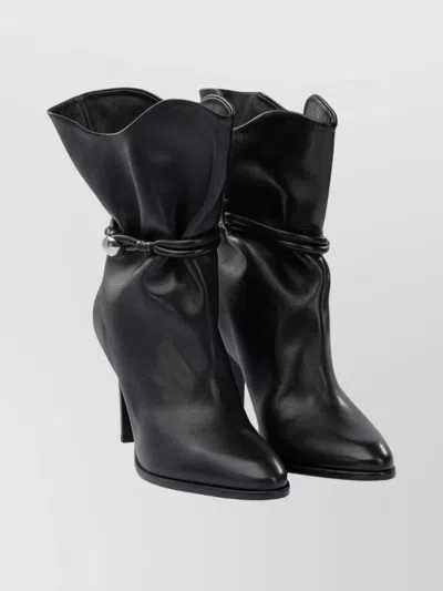 Isabel Marant Lolya Leather Boots In Black