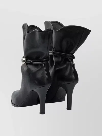 Isabel Marant Lolya Leather Boots In Black