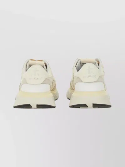 Premiata Low-top Round Toe Sneakers With Rubber Sole In Multi