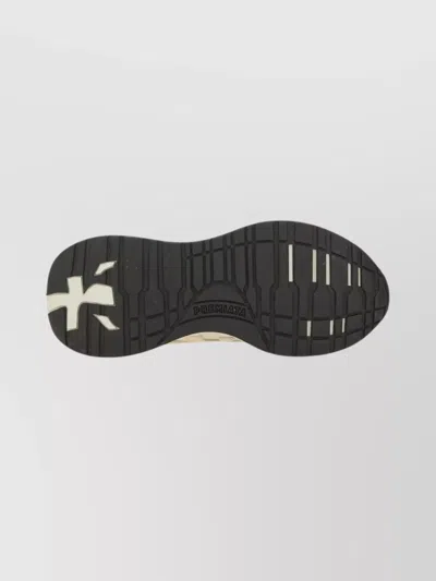 Premiata Low-top Round Toe Sneakers With Rubber Sole In Multi