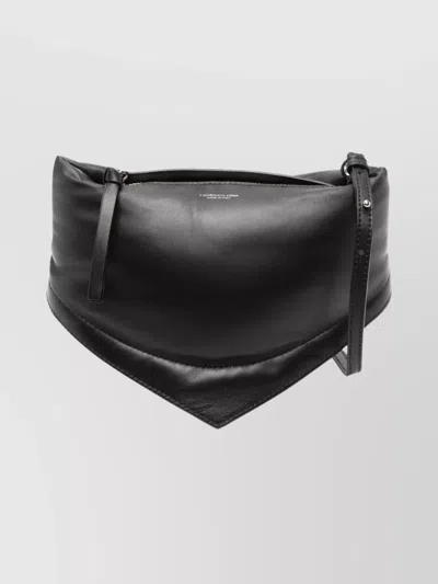 Federico Cina Mini Tortellino Nappa Leather Handbag In Black