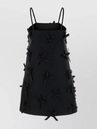 Jil Sander A-line Mini Dress Featuring Spaghetti Straps In Blue