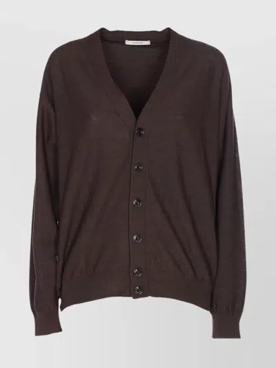 Lemaire Buttoned Cardigan Long Sleeves In Black