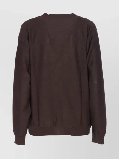 Lemaire Buttoned Cardigan Long Sleeves In Black