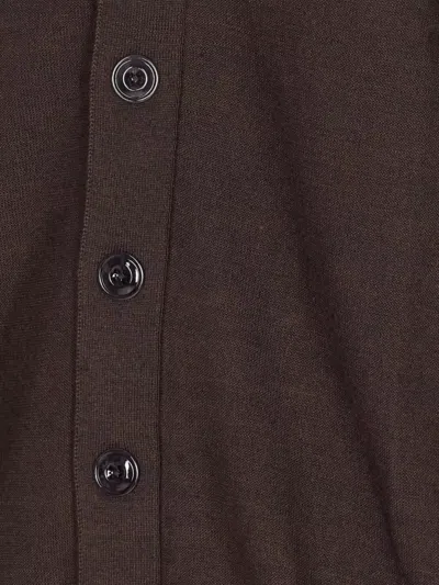 Lemaire Buttoned Cardigan Long Sleeves In Black