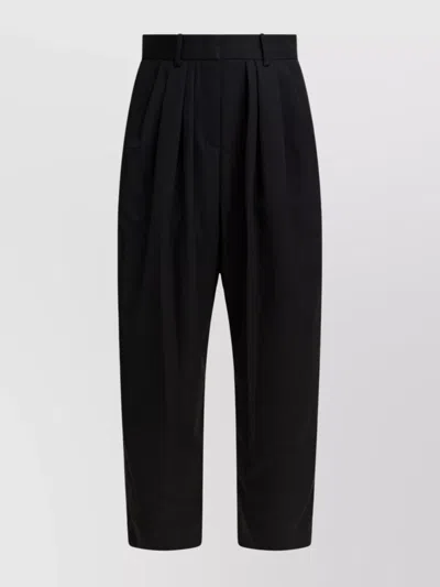 Isabel Marant Trousers With Pleated Design And Pockets In Black