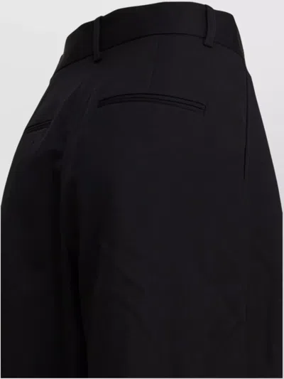 Isabel Marant Trousers With Pleated Design And Pockets In Black