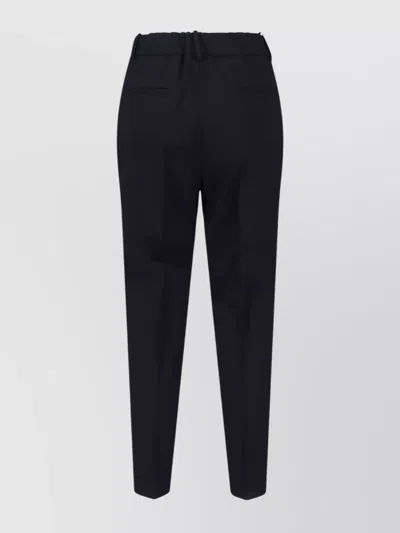 Incotex Straight Leg Trousers With Pockets And Loops In Black