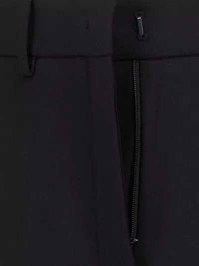 Incotex Straight Leg Trousers With Pockets And Loops In Black