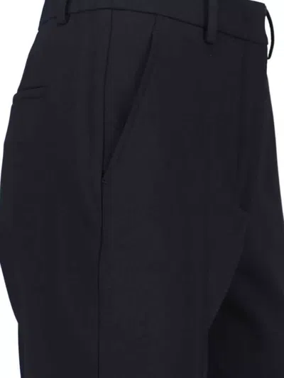 Incotex Straight Leg Trousers With Pockets And Loops In Black