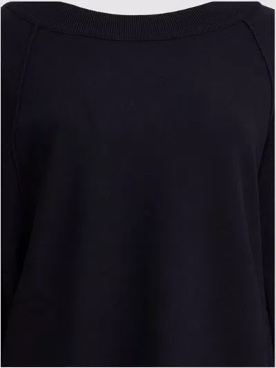 Max Mara Wool And Viscose Pullover With Raglan Sleeves In Black