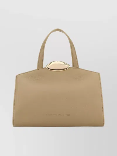 Benedetta Bruzziches Cappuccino Leather Serena La Petite Handbag