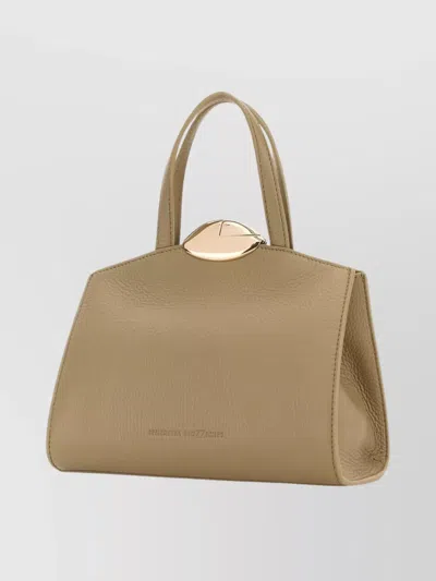 Benedetta Bruzziches Cappuccino Leather Serena La Petite Handbag