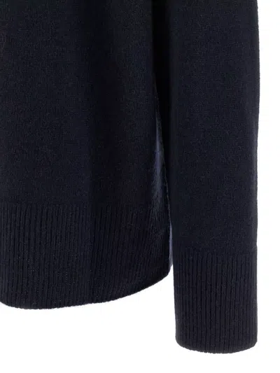 The Row Turtleneck Sweater With Ribbed Collar And Cuffs In Gray