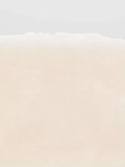 Totême Plush Shearling Wide Headband In Neutral