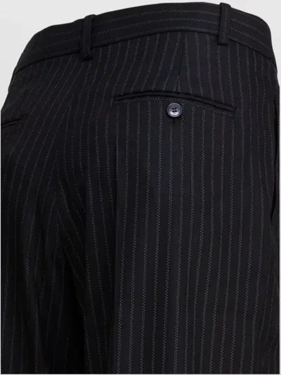 Isabel Marant Noanda Pinstriped Wool-blend Straight Pants In Animal Print