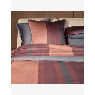Hugo Boss Multicoloured Finn Square Satin Pillowcase In Multi