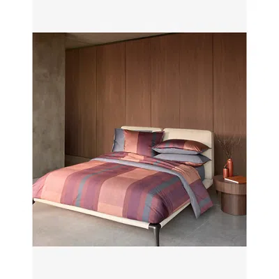 Hugo Boss Multicoloured Finn Standard Satin Pillowcase In Multi