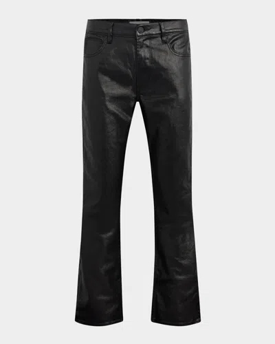 Hudson Walker Track Pants In Coated Onyx In Black